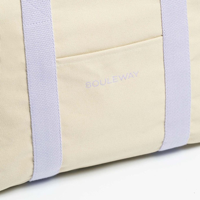 Yoga Tote - Sand/Lavender from Souleway