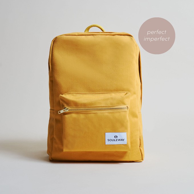 Mustard yellow backpack sale