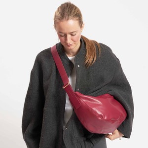 Half Moon Bag - Cherry Red from Souleway