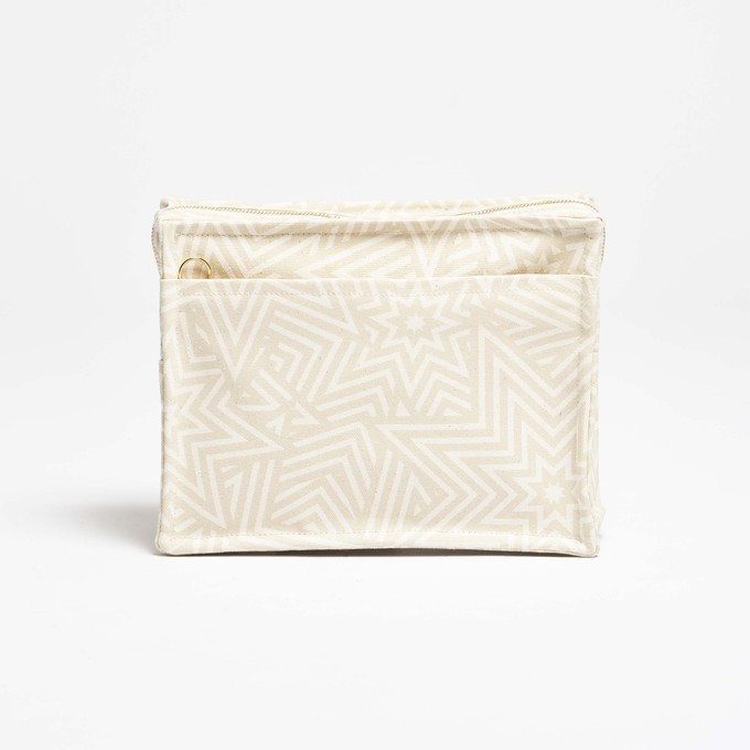 SbS Toiletry Bag M - Star Explosion White from Souleway