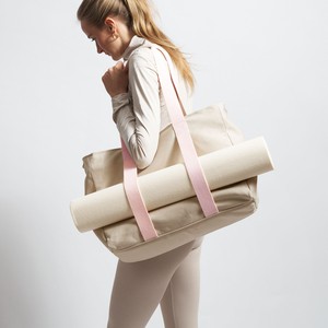 Yoga Tote - Sand/Pink from Souleway
