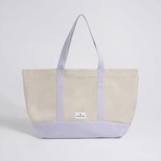 Beach Bag - Sand/Lavender via Souleway