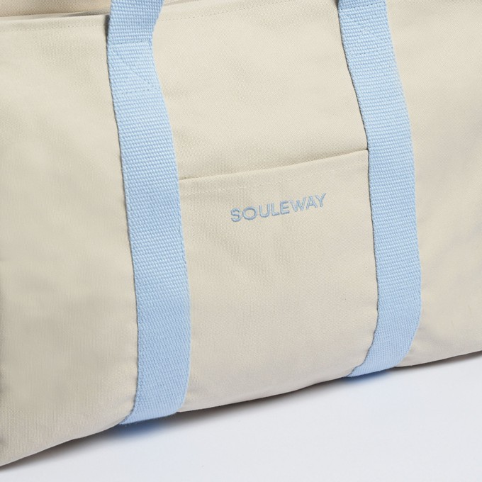 Yoga Tote - Sand/Blue from Souleway