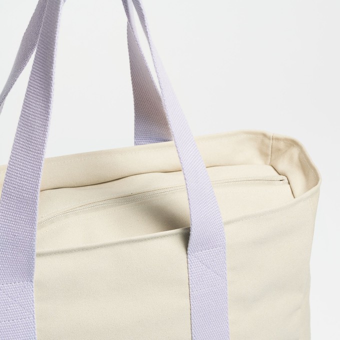 Yoga Tote - Sand/Lavender from Souleway