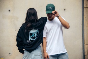 MUKBANG GREEN DAD HAT from SSEOM BRAND