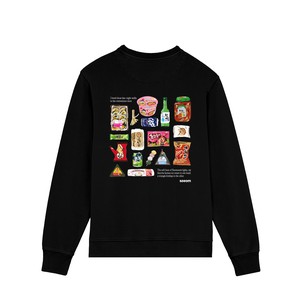 CONVENIENT BLACK CREWNECK from SSEOM BRAND