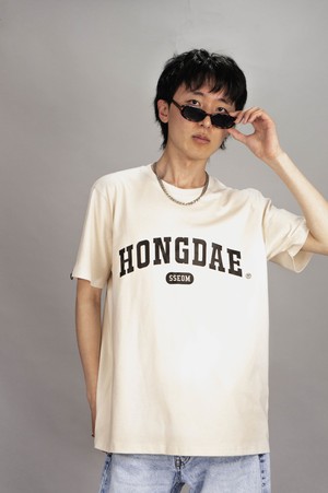 HONGDAE BLACK TEE from SSEOM BRAND