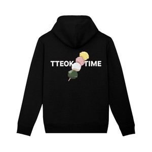 TTEOK TIME BLACK HOODIE from SSEOM BRAND