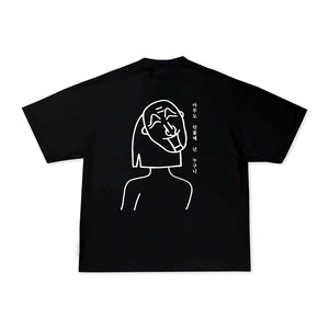 DO NOT HIDE BLACK TEE from SSEOM BRAND