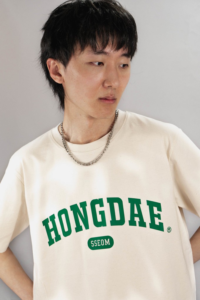 HONGDAE GREEN T-shirt from SSEOM BRAND
