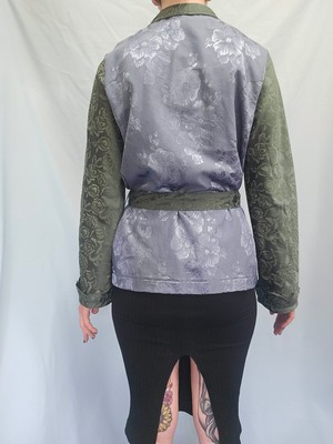 Upcycled Jacquard Kimono Jacket from Stephastique