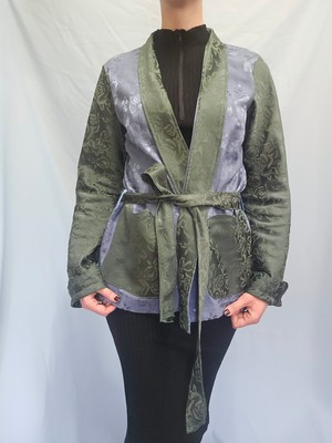 Upcycled Jacquard Kimono Jacket from Stephastique