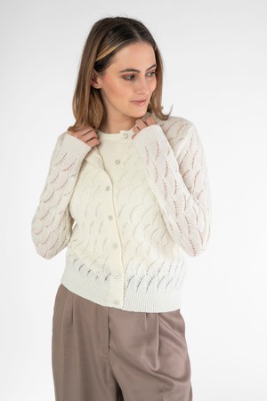 Fine knit cardigan made of alpaca &amp; merino wool from STORY OF MINE