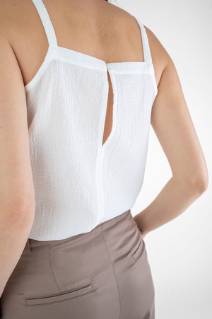 Light top with thin straps white from STORY OF MINE