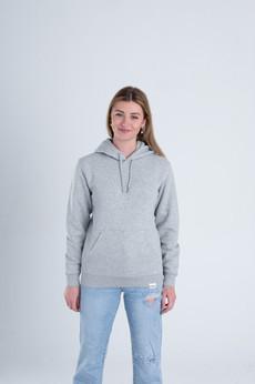 Premium Organic Hoodie Heather Grey via Stricters