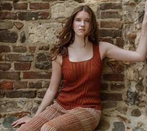 Siena Rib Knitted Square Neck Tank Top – Rust Brown from STUDIO MYR