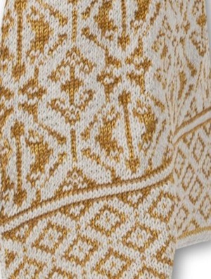 Davida Luxurious Hooded Scarf in Double Knit Velvet & Merino Blend - Grey/Golden from STUDIO MYR