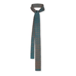 Teal Gradient Graphic Jacquard Knitted Cotton Tie - Teal With Taupe from STUDIO MYR