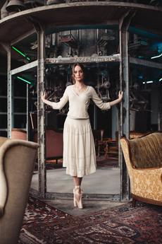 Pearl Merino Wrap Top with Grey Lurex Detail – Wool White via STUDIO MYR