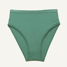 Organic Cotton High-Rise Brief in Willow via Subset