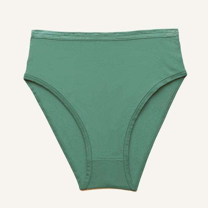Organic Cotton High-Rise Brief in Willow from Subset