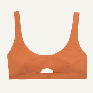Organic Cotton Keyhole Soft Bra in Spice from Subset
