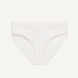 Organic Cotton Maternity Below-Belly Brief in Cloud Nine from Subset