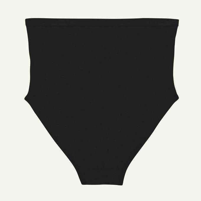 Organic Cotton Maternity Above-Belly Brief in Carbon from Subset