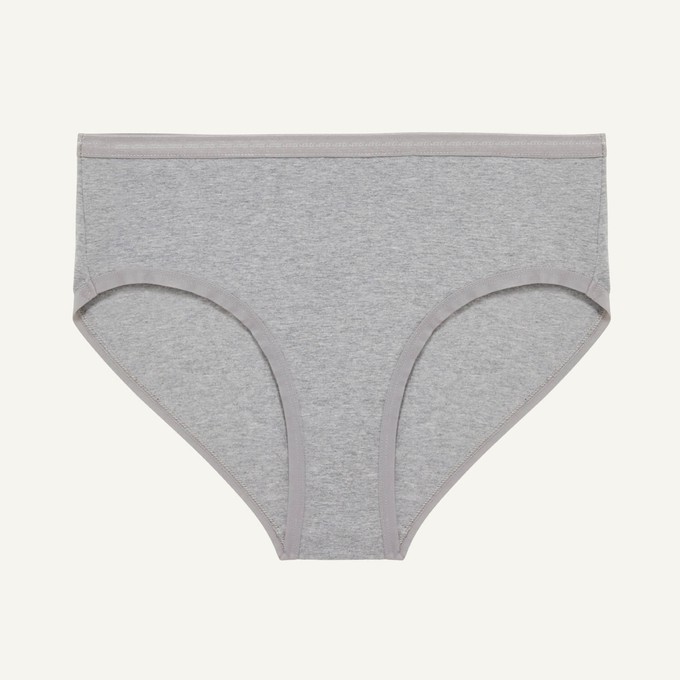 Organic Cotton Mid-Rise Brief in Lunar from Subset