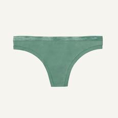 Organic Cotton Low-Rise Thong in Willow via Subset