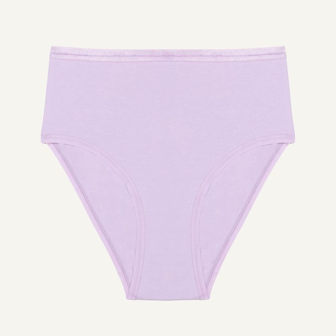 Organic Cotton High-Rise Brief in Petal from Subset