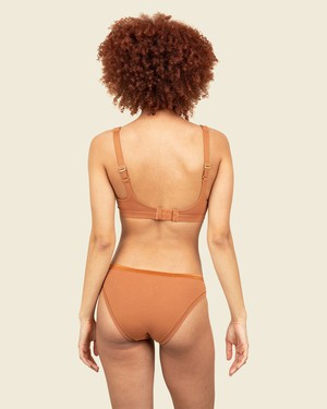 Organic Cotton Keyhole Soft Bra in Spice from Subset