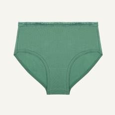 Organic Cotton Mid-Rise Brief in Willow via Subset