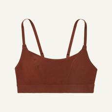 Organic Cotton Tank Bralette in Cacao via Subset