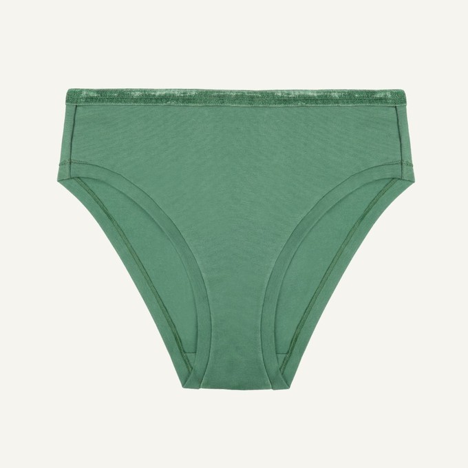 Organic Cotton Mid-Rise Bikini in Willow from Subset