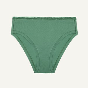 Organic Cotton Mid-Rise Bikini in Willow from Subset