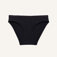 Organic Cotton Low-Rise Bikini in Carbon via Subset