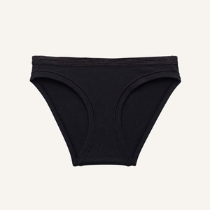 Organic Cotton Low-Rise Bikini in Carbon from Subset