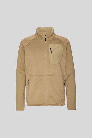 Tjele Zip Sweat Khaki from Superstainable