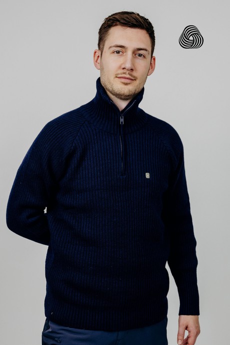 Hven Half Zip Knit from Superstainable