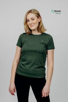 Østersø Tencel® Tee Green Melange via Superstainable