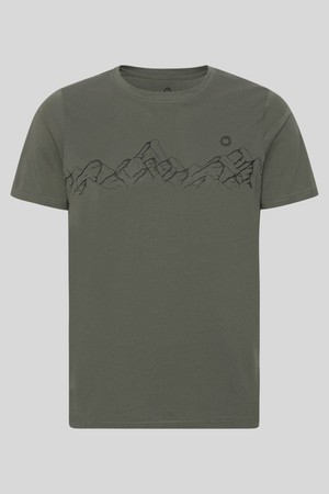 Mountaineering Tee Lark Green (Black Edition) from Superstainable