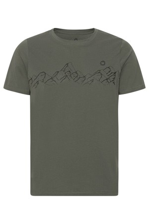 Mountaineering Tee Lark Green (Black Edition) from Superstainable