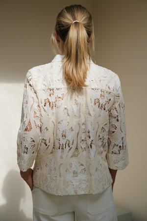 Lotte Blouse | Broderie Crème from Sûr Atelier