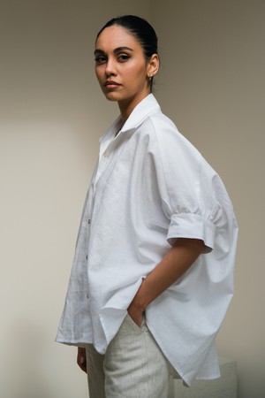 Duurzame Blouse | Linnen Wit from Sûr Atelier