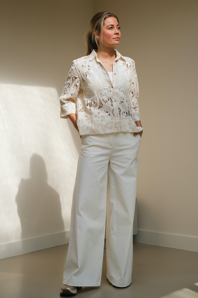 Lotte Blouse | Broderie Crème from Sûr Atelier