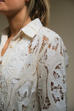 Lotte Blouse | Broderie Crème from Sûr Atelier