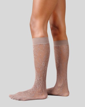 Rosa Lace Knee-Highs from Swedish Stockings