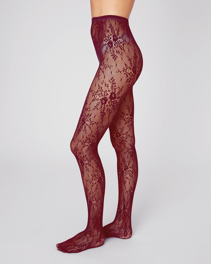 Rosa Lace Tights from Swedish Stockings
