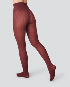 Alma Ribbed Tights via Swedish Stockings
